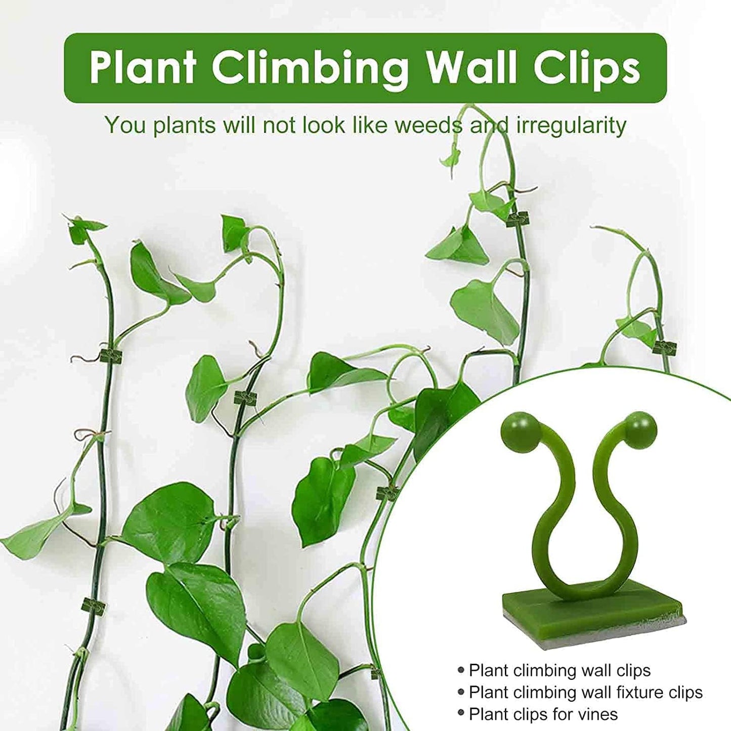 50PCS Invisible Self-Adhesive Plant Climbing Clips