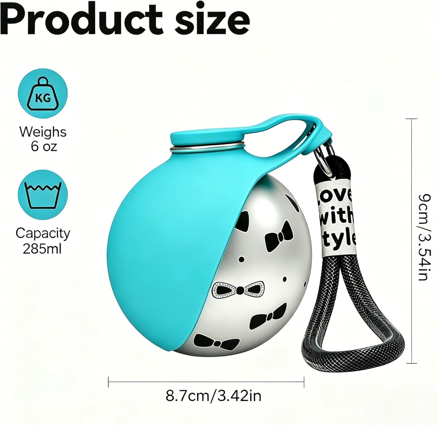 2-in-1 Portable Dog Water Bottle with Bowl