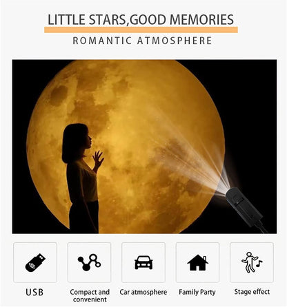 360° Galaxy Projection Light USB Star Night Light Charging Lighting With 10 Film Discs PRO