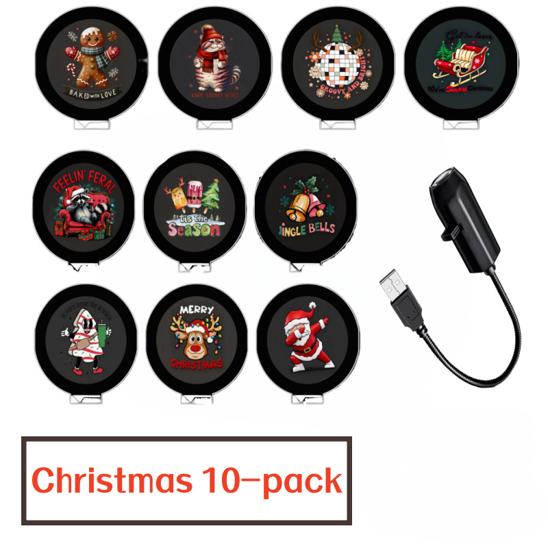 360° Galaxy Projection Light USB Star Night Light Charging Lighting With 10 Film Discs PRO